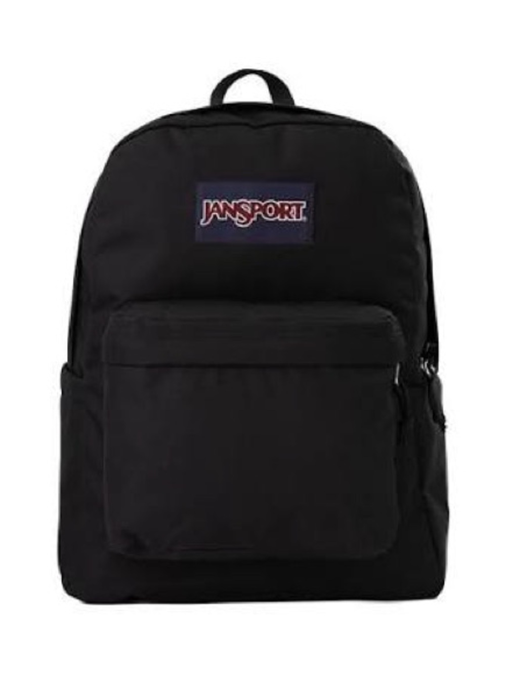 Jansport Black Classic Backpack with Front Zip Pocket
